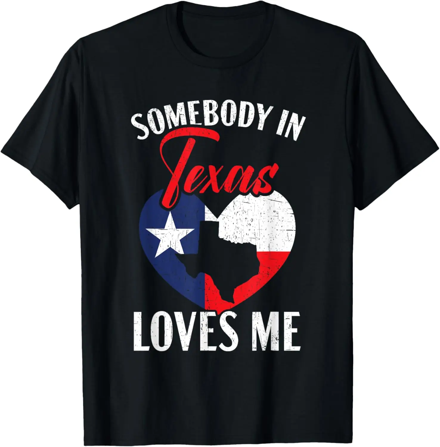 تي شيرت شخص ما في تكساس يحبني تكساس الولايات المتحدة الأمريكية والولايات المتحدة الأمريكية