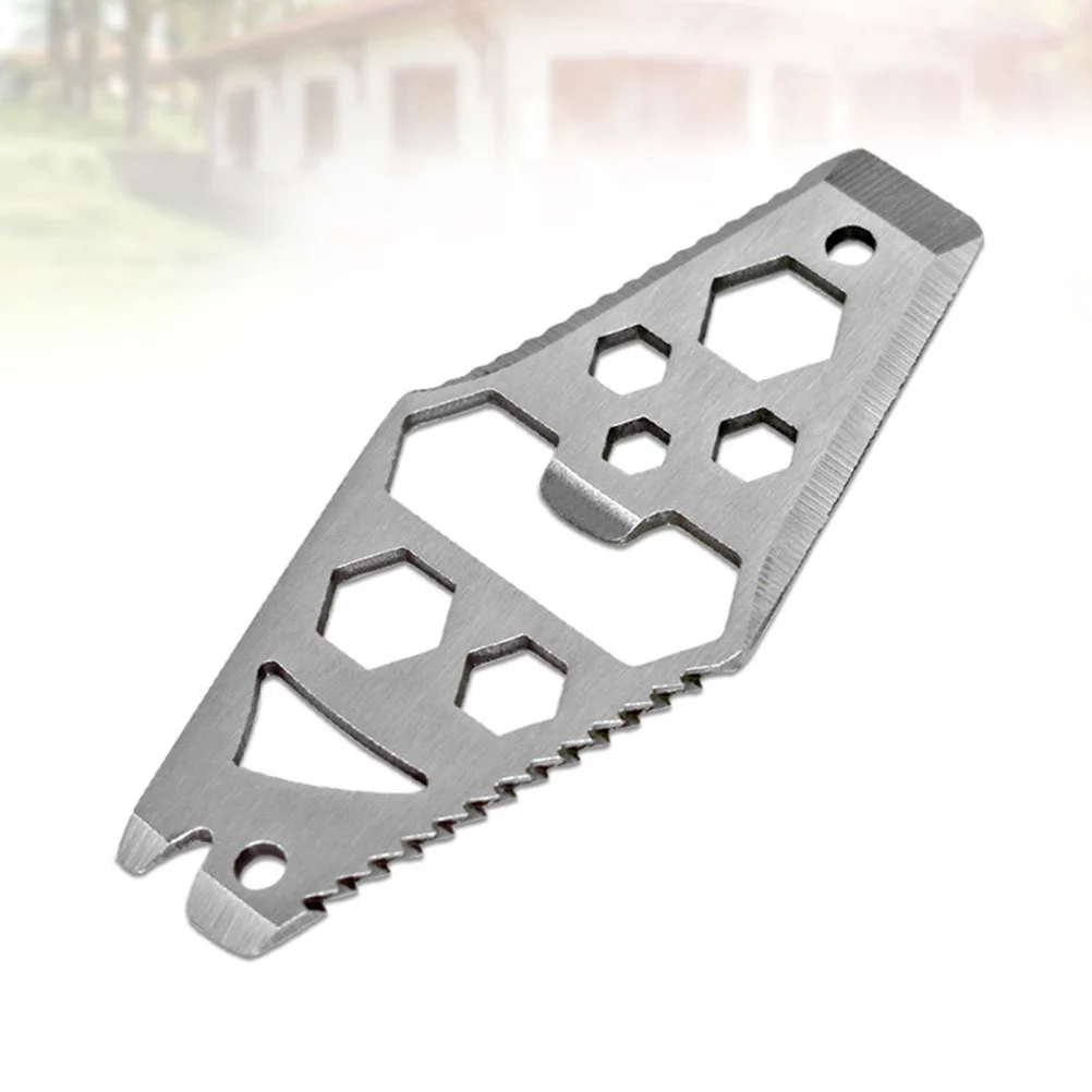 2pcs Portable Tool Card Compact Multifunction Screwdriver Wrench Snowflake Shape Outdoor Repair Kit For Bike Keychain Camping