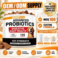 Advanced Probiotic Soft Chews for Dogs with Prebiotics Pumpkin Digestive Enzymes Beef Flavor 100 Chews 5