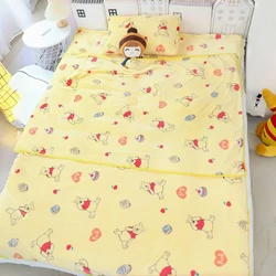 Cute Pooh Bear Blanket Lovely Anime Warm Flannel Blanket Pillowcase Cartoon Printing Blanket Bedspread Bedroom Sofa Bed Girl