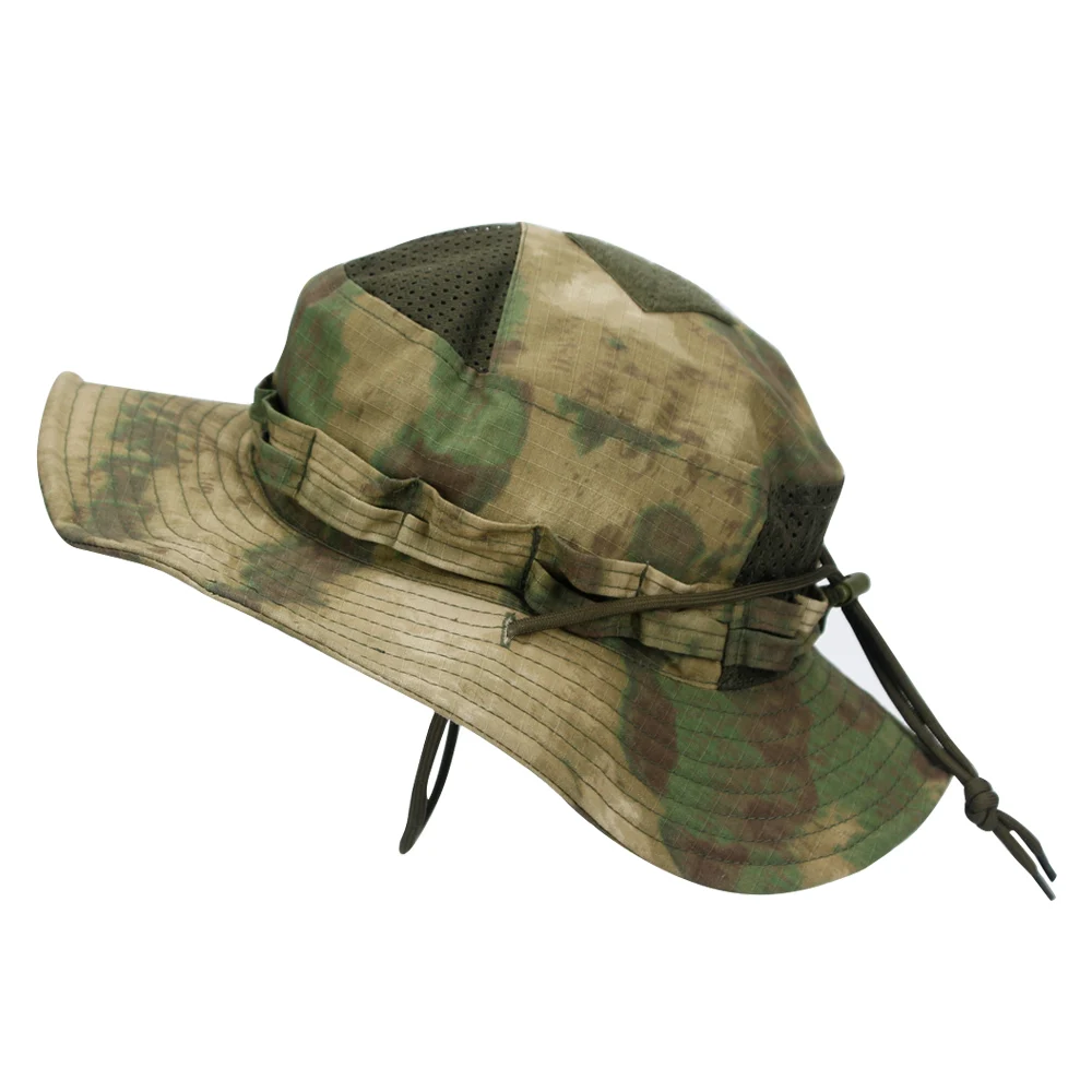 1 Stück/3 Stück Camo Boonie Hut Sonnenschutz Atmungsaktiver Fischerhut Herren Outdoor Wandern Jagd Angeln Winddichter Fischerhut