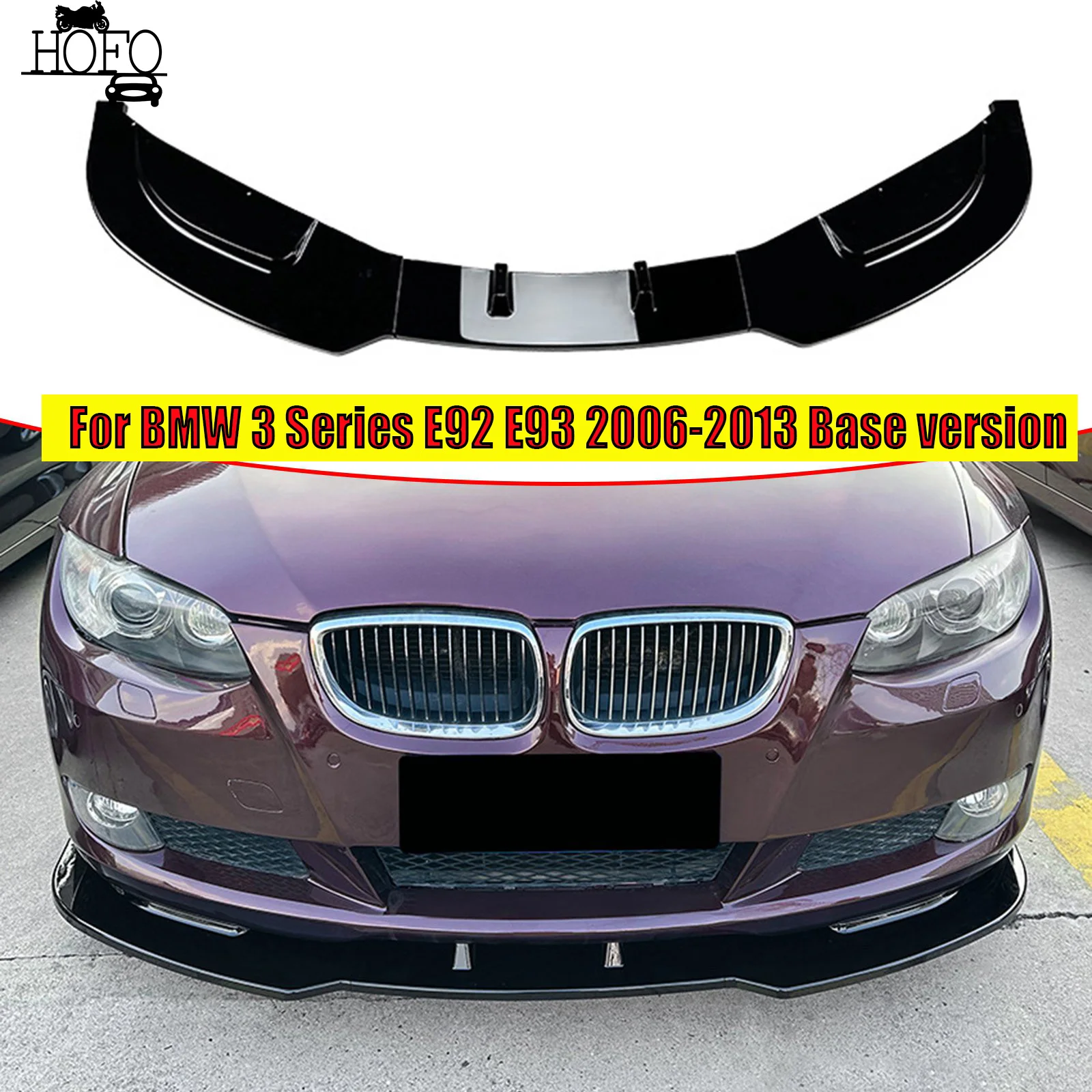 

Front Bumper Lip Spoiler Canard Diffuser Covers Body Kits For BMW 3 Series E92 E93 2006-2013 Base version Car Accessories