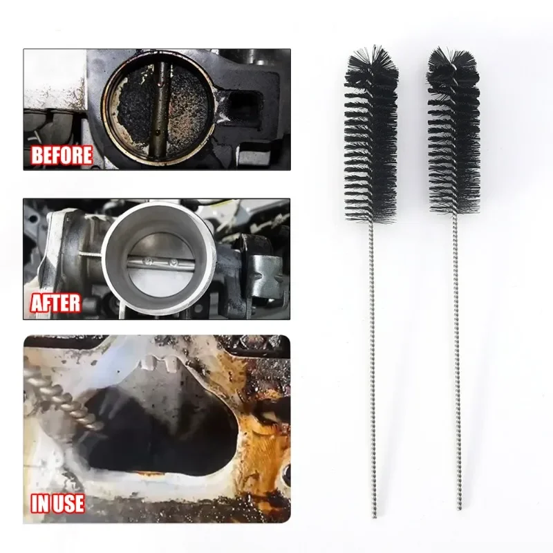 Car Carbon Deposit Cleaning Brush Stainless Steel Gap Brush Air Intake Valve Combustion Chamber Engine Maintenance Tool
