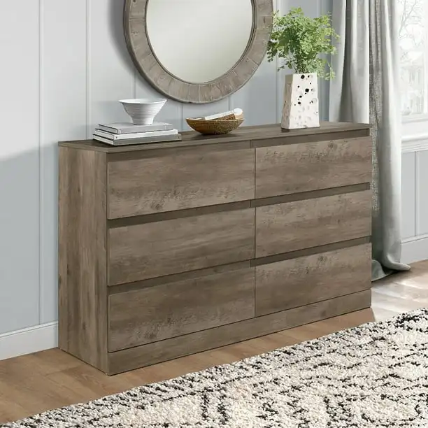 Imagem -02 - Horizontal Armários Dresser Armazenamento Mobiliário Interior Estética Luxo Leve e Moderna Quarto e Sala Gavetas