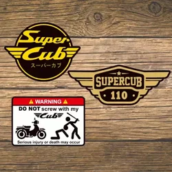 Car Styling Automobile Motocross Stickers for SuperCub C110 Applique Helmet Motorbike Decals