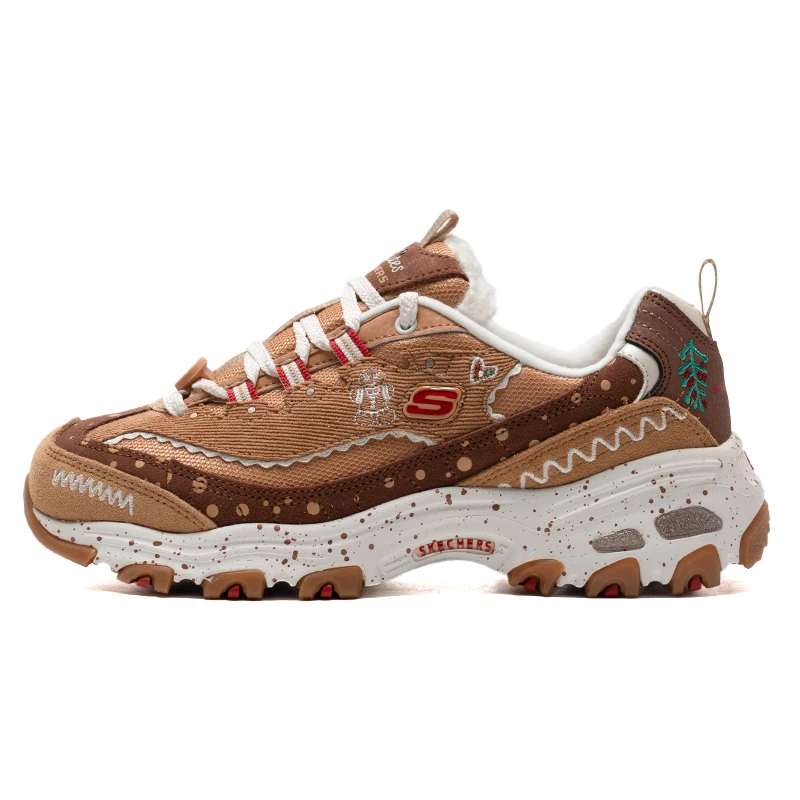 

Skechers Gingerbread Bear Women's Christmas Snow Cake Shoes Retro Lamb Velvet Panda Shoes Thickeneded Sports Shoes Cotton Shoes Women's Shoes 149257-Tnbr