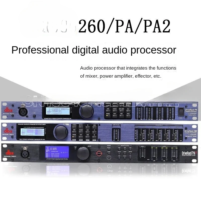 PA/PA2/260 Professional Digital Audio Processor 3 in 6 out Speaker  Matrix Signal