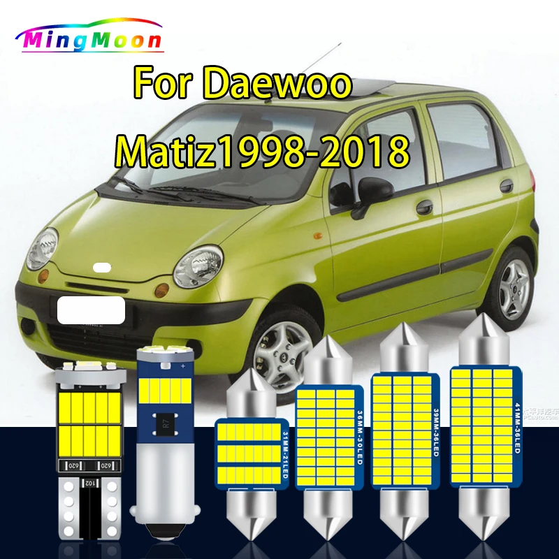 LED Interior Plate Roof Trunk Light Car Bulb Kit For Daewoo Matiz M100 M150 M200 M300 1998-2014 2015 2016 2017 2018 Accessories