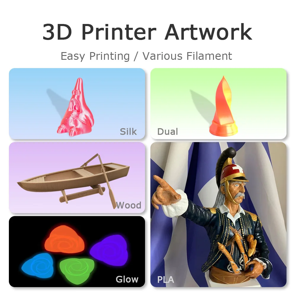 3D Pen Filament 5M Pla Plastic 1.75Mm Silk Dual Matte Carbon Fiber Marble Wood Glitter White Black Red Green Blue Purple Refill