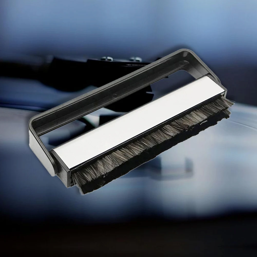 Nylon Wool Vinyl Record Cleaning Brush Portable Gramophone Cleaning Brush  Anti Static with Handle for Musician Suppiles