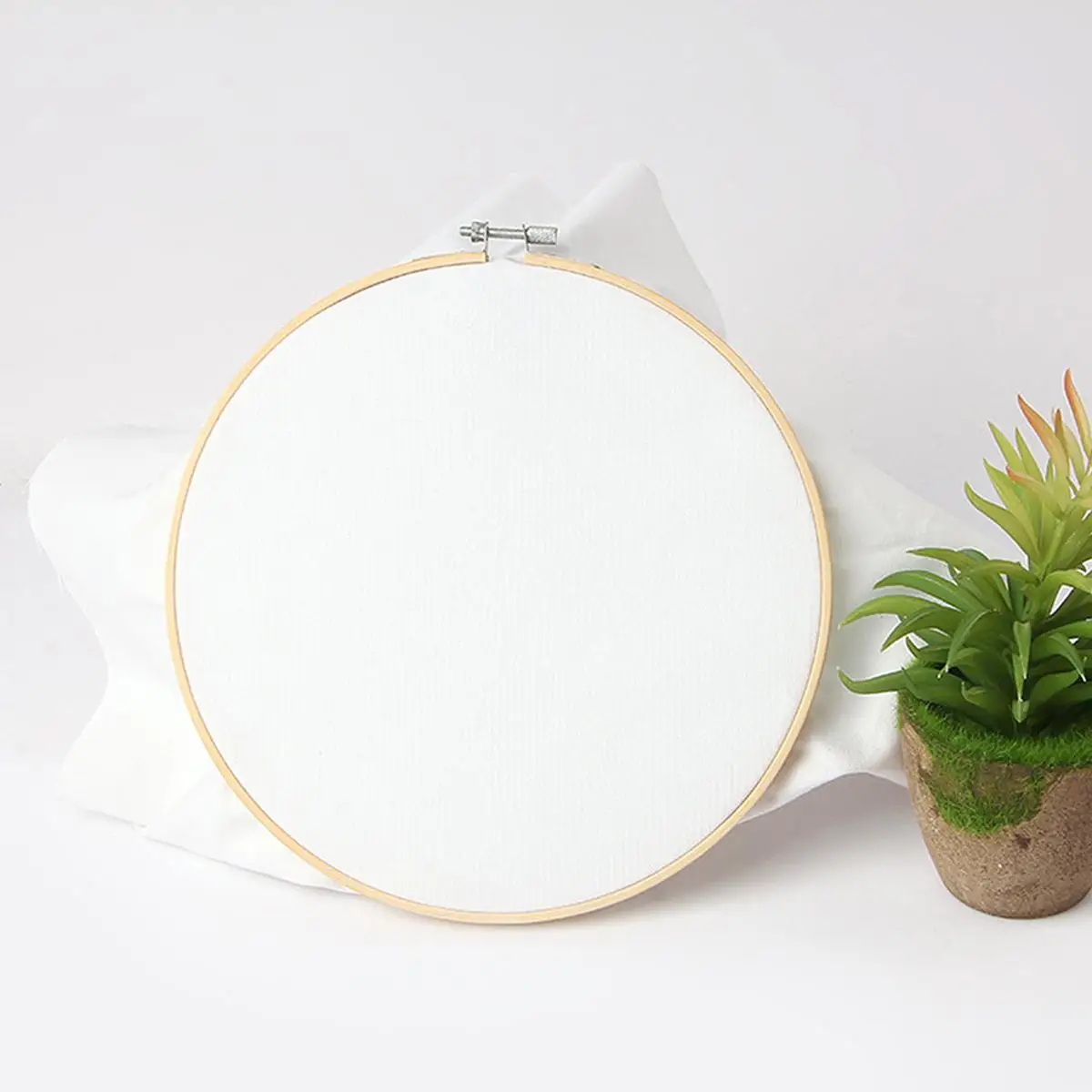 Embroidery Hoop Bamboo Craft Circle Mini Frames Set Punch Needle Sewing Kit Wall Decor Embroidery Tool