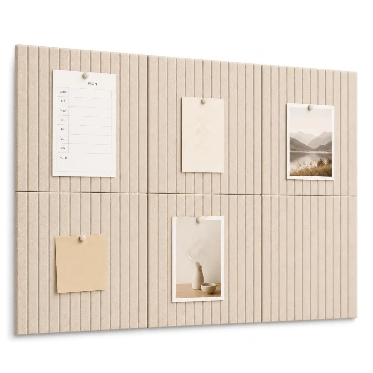 Sound-absorbing Acoustic Wall Panels Felt Tiles Bulletin Note Cork Boards Decorative Soundproof Pads for Home Living Room Decor