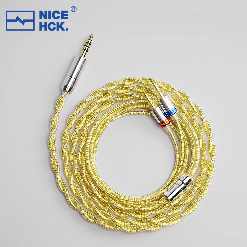 NiceHCK HeadCOAX Furukawa miedź stop srebra + 8N folia miedziana + posrebrzany kabel słuchawkowy 4.4mm HD650/podwójne 3.5mm 2.5mm HD600