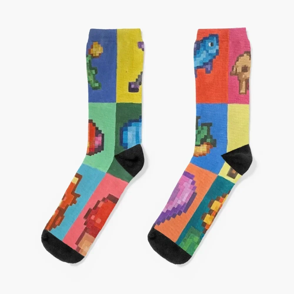 

Stardew Valley PixelArt Socks Lots Children's designer brand Men's Socks Women's