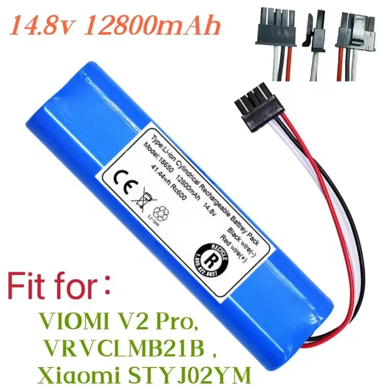 New 14.4V  12800mAh Li-ion Battery Good Quality For CECOTEC Conga 3290 3390 3490 3590 3690 3790 3890 Robot Vacuum Cleaner