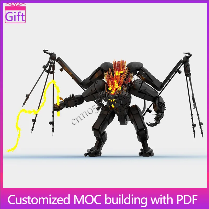 

2545 шт. MOC Sci Fi Fire Giant Mecha фигурка модель на заказ DIY креативная сборка кирпичи игрушки для научно-фантастиков подарок на день рождения