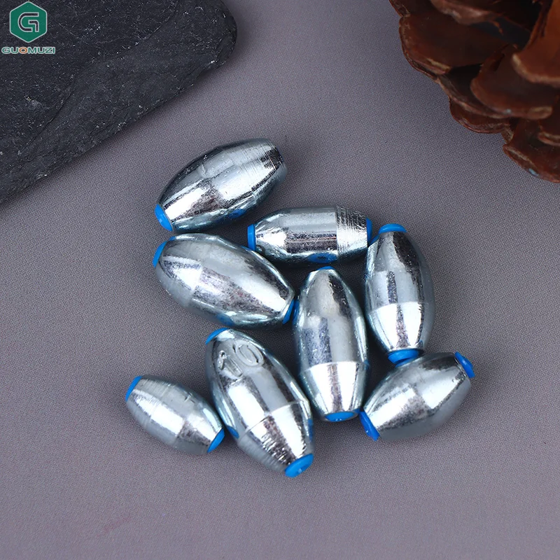 20 قطعة الغطاسون الرصاص سبائك الكربون الصلب جوفاء الزيتون الصيد الغطاسون 3 جرام/4 جرام/5 جرام/6 جرام/7 جرام/8 جرام/9 جرام/10 جرام الصيد الأوزان الصيد اكسسوارات