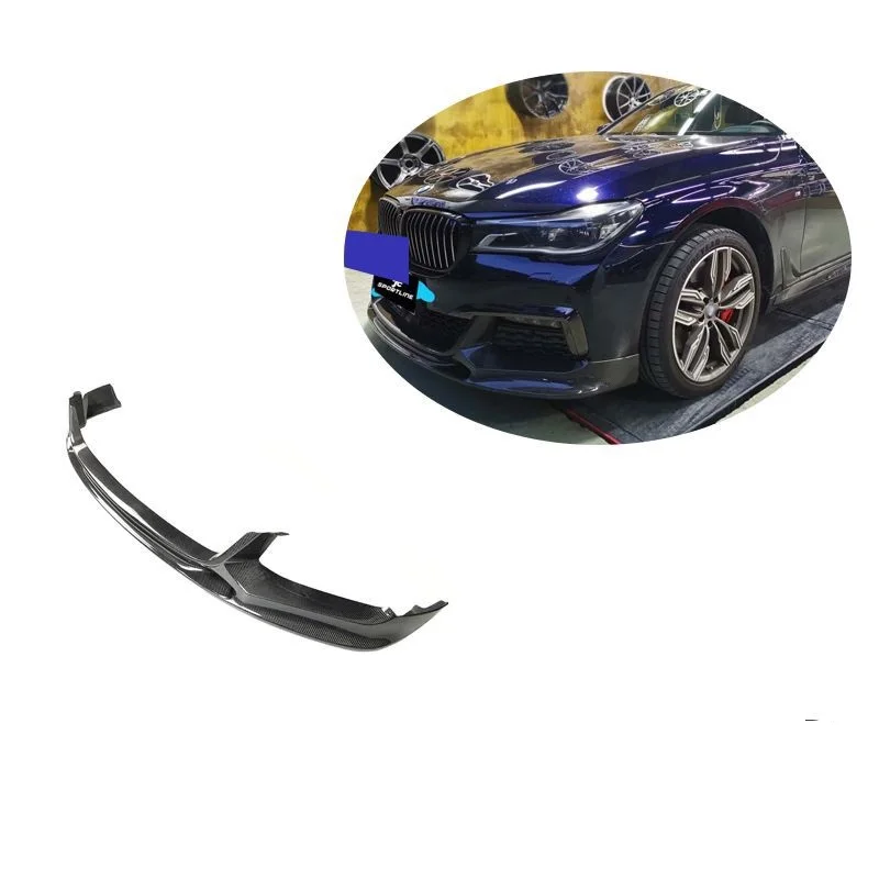 

New Car Front Bumper Spoiler Front Shovel Sports Style Carbon Fiber Front Lip for 7 Series G11 G12 730i 740i M760 M Sport
