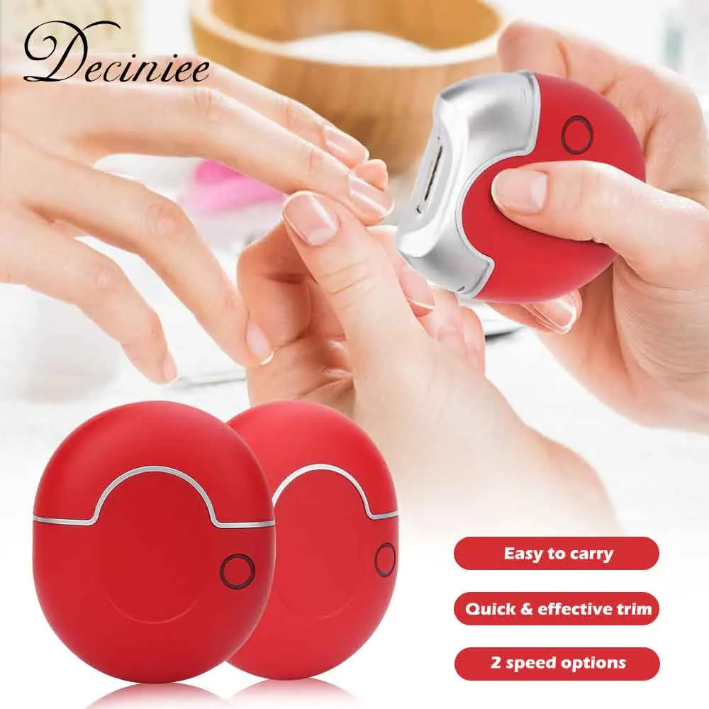 

Automatic Red Nail Clipper Electric Nail Scissor Adult Children Anti-pinch USB Rechargeable Nail File Polisher for Finger Toe