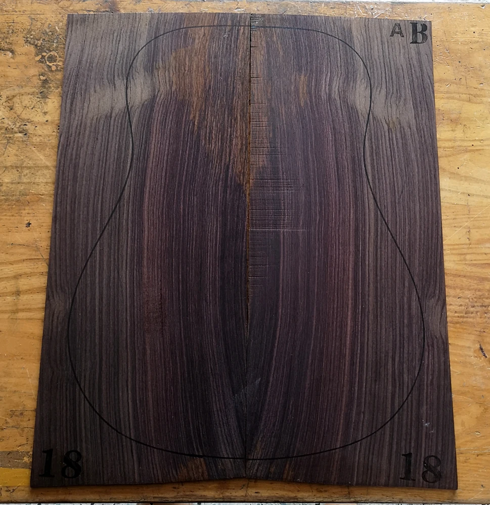 AB/B guitar back/side board All-Solid acoustic Guitar making material accessories Solid Woods