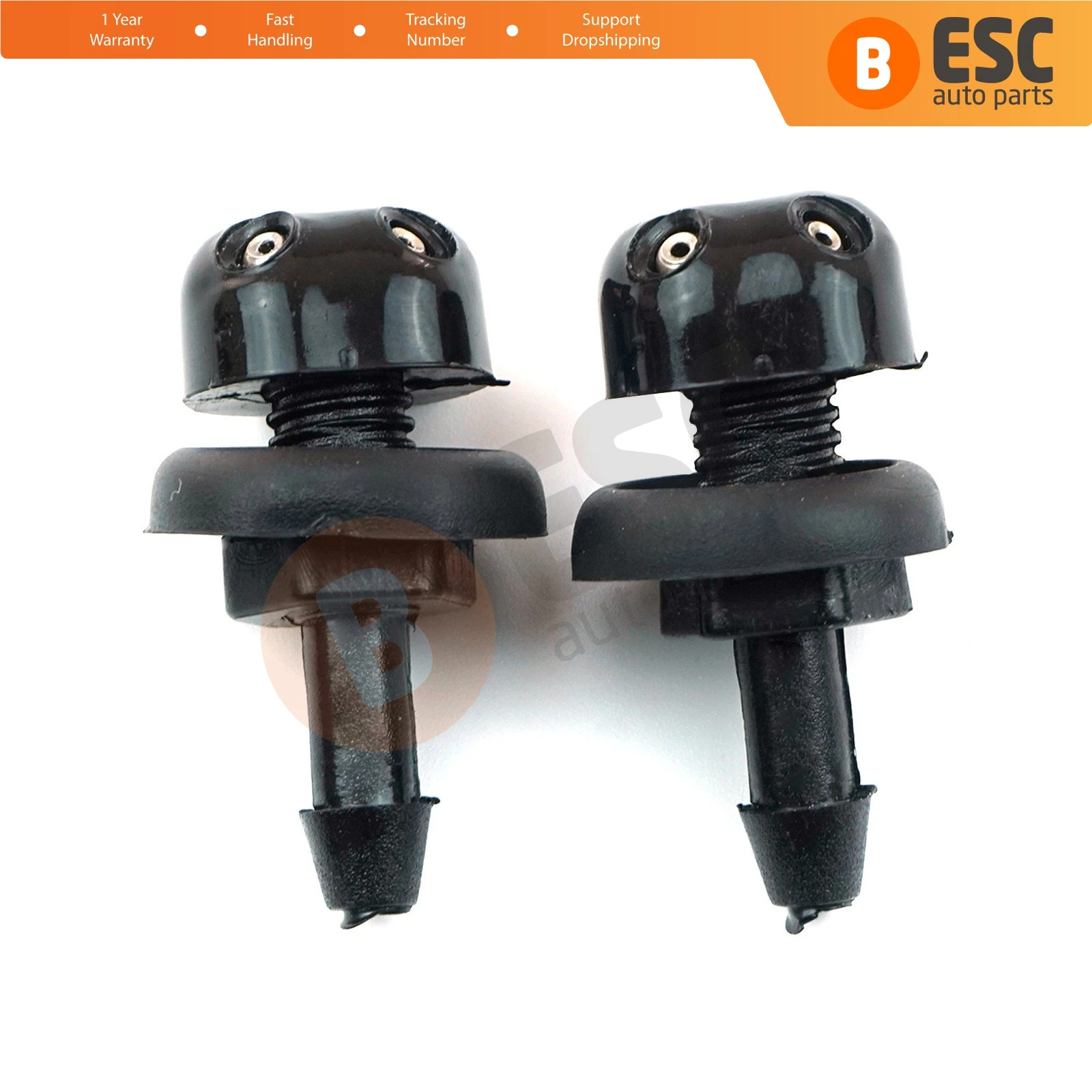 ESC Auto Parts ESP525 2 Pieces Front Windscreen Water Washer Nozzle Spray Jets UNIVERSAL Fast Shipment Ship From Turkey