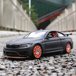 Maisto 1:24 BMW M4 GTS 합금 럭셔리카 로고 모델, 다이캐스트 금속 레이싱 차량, 자동차 모델 시뮬레이션 컬렉션, 어린이 장난감 선물