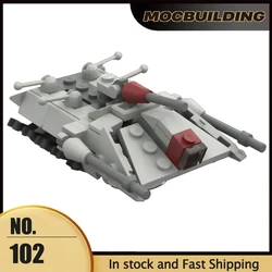 MOC Space Movie Series Model 1:250 Scale Micro Artillery Transport Vehicle Model Building Blocks DIY Assembly Bricks Toys Gifts