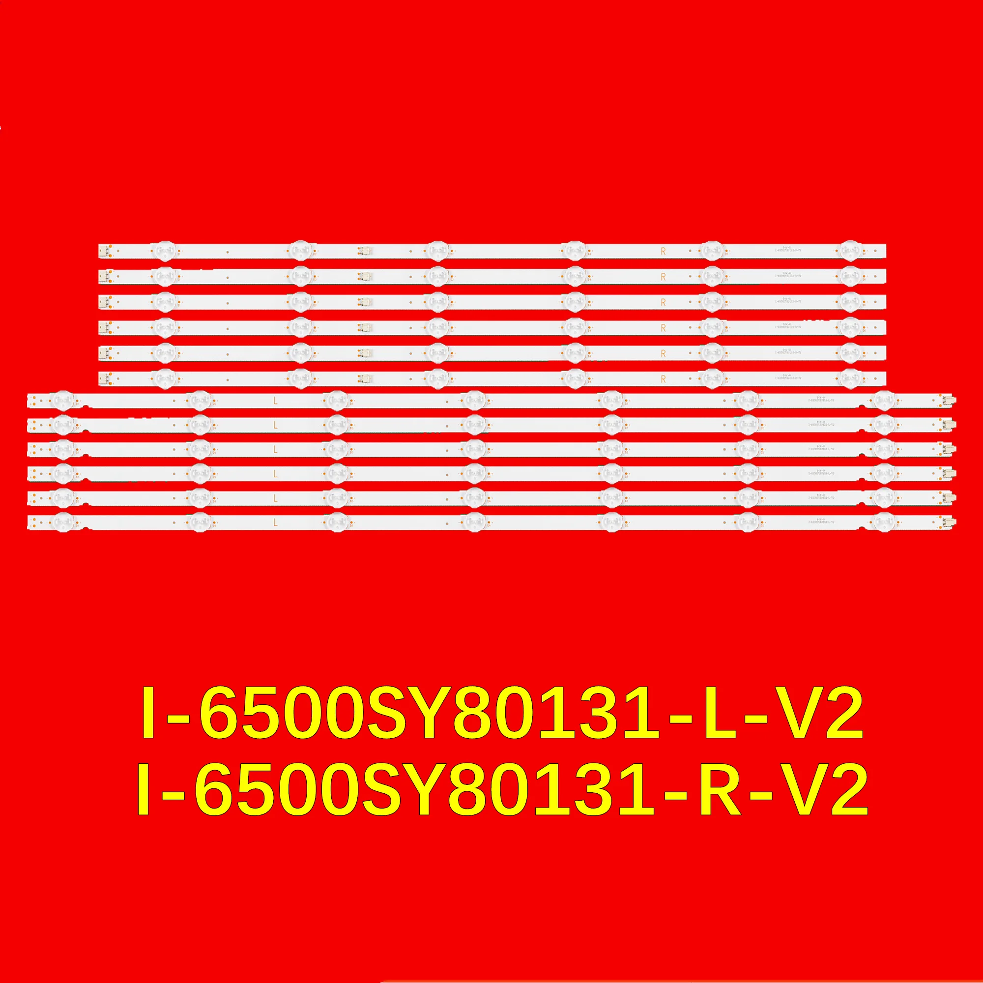 

LED Backlight Strip for KD-65X8000G KD-65X7500H KD-65X75CH KD-65X750H XBR-65X800G HV650QUB I-6500SY80131-L-V2 I-6500SY80131-R-V2