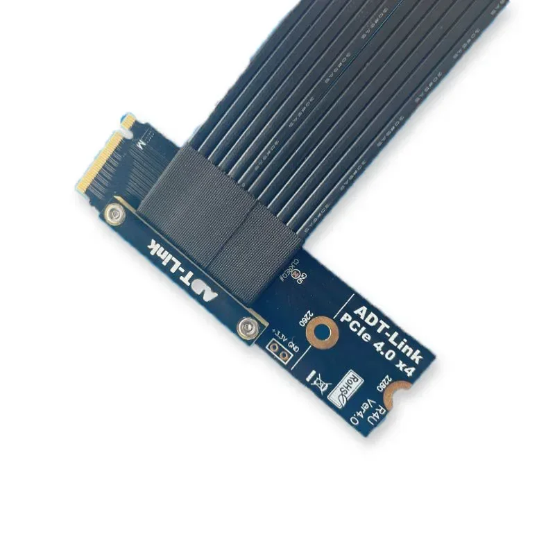 M.2 NVMe Key-M to M.2 U.2 Mini-PCIe CFexpress SSD Extender Ribbon Adapter Card for M2 Mainboard Solid State Drive