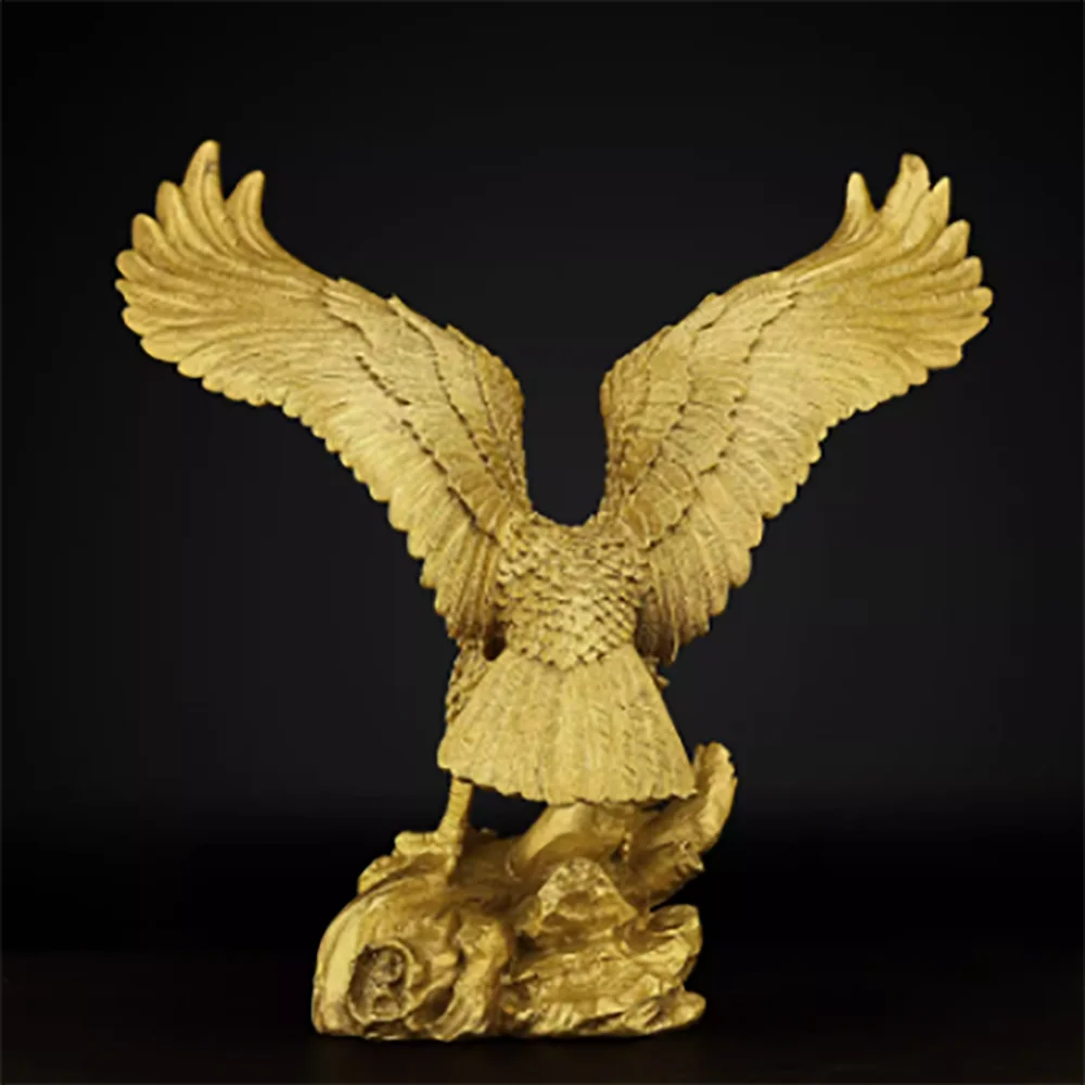 Pure copper grand exhibition, grand picture, eagle, great peng spreading wings, eagle living room decoration