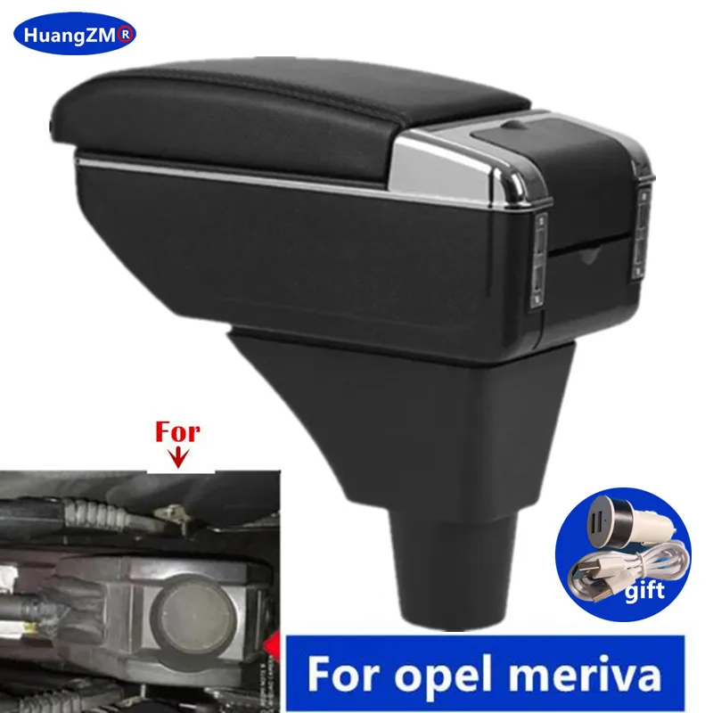 

Автомобильный подлокотник для Opel Meriva, подлокотник для Opel Meriva, ящик для хранения содержимого, USB-порт, специальные модернизированные автомобильные аксессуары