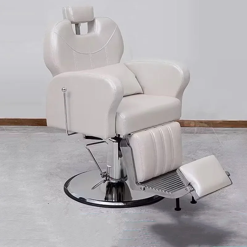 

Barbershop Make Up Barber Chair Swivel Manicure Cosmetic Modern Salon Chair Hair Wash White Silla De Barbero Hairsalon Furniture