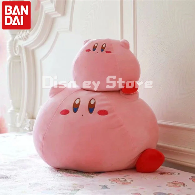 Bandai-muñeco de peluche de dibujos animados para niños, muñeco de peluche de dibujos animados Kirby Kawaii, almohada, juguetes de animales de peluche, regalo de cumpleaños, decoración del hogar, regalo de Navidad