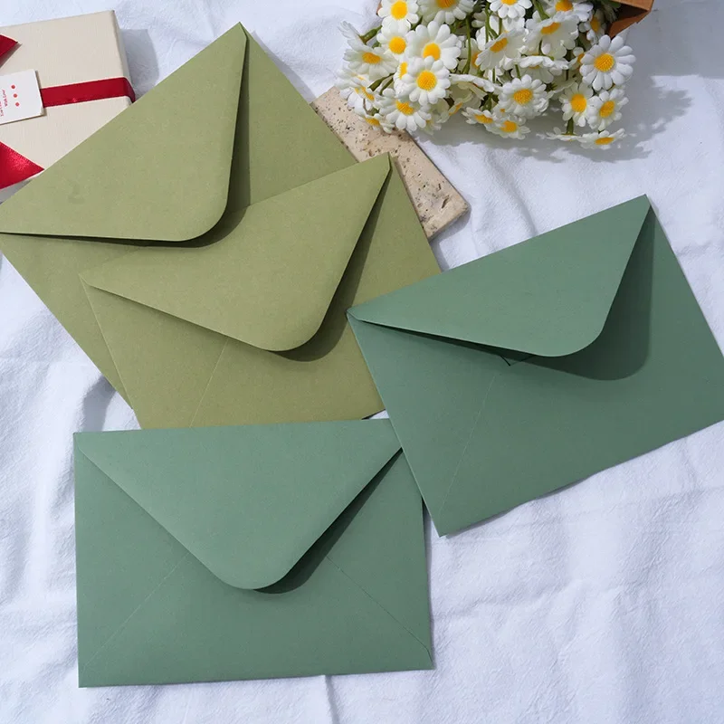 50pcs Envelope 130g Paper Postcards for Wedding Invitation 17.5x12.5cm Western Envelopes Business Supplies Stationery Packing