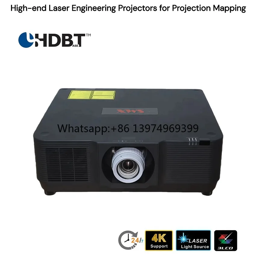 15000 Lumens 3LCD Laser Projector, Professional Broadcast Studio Conference Center Projector 3G-SDI HDBaseT
