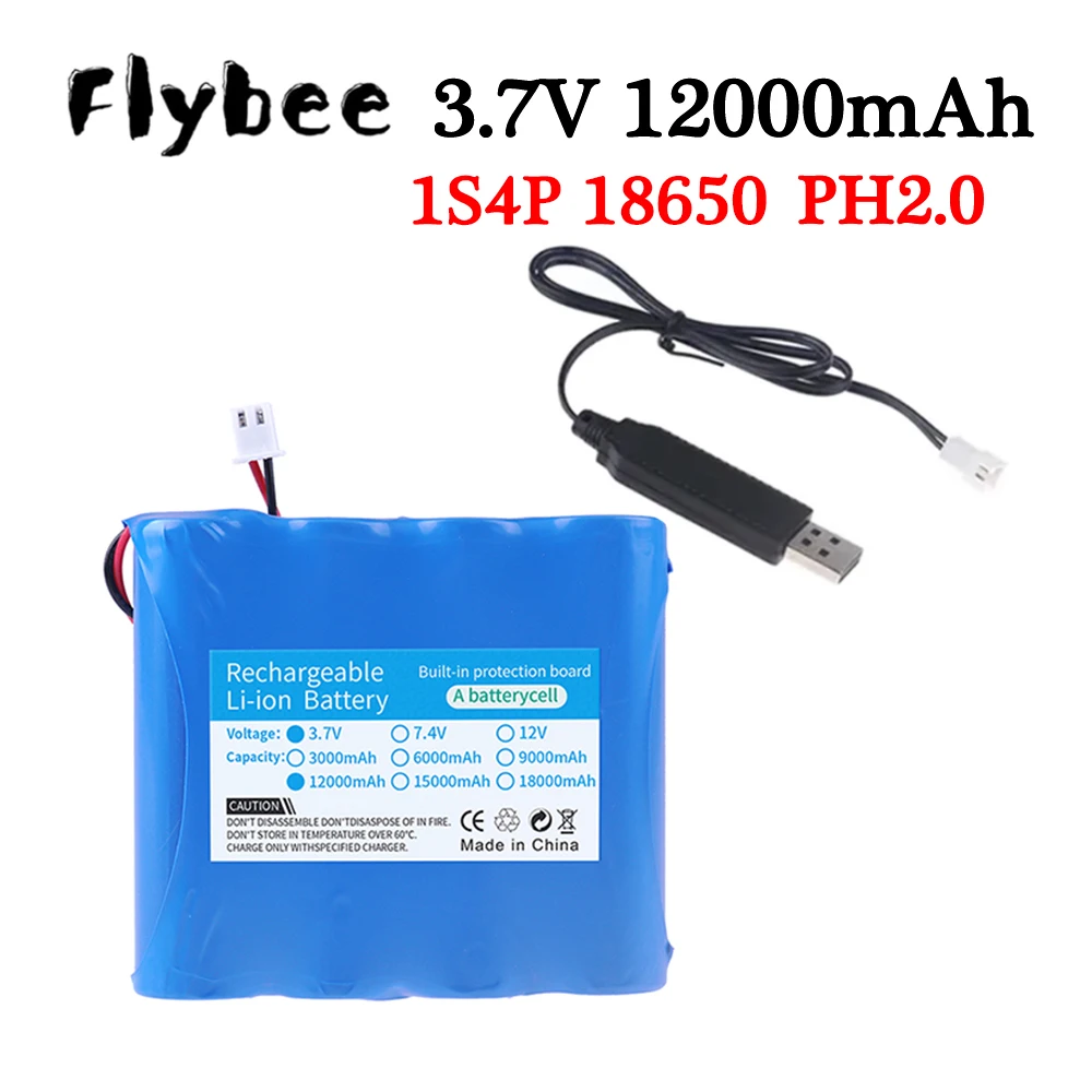 

1S4P 3,7 В 18650 12000 мАч литиевая аккумуляторная батарея для рыбалки светодиодный светильник Bluetooth динамик 4,2 В аварийные батарейки «сделай сам»