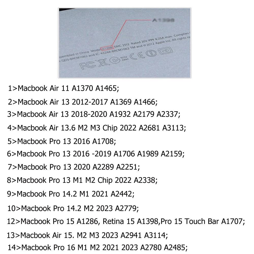 Imagem -02 - Capa Rígida de Proteção Total para Macbook Air Pro 11 12 13 14 15 Mac Pro 13 m1 m2 2023 A2338 Air 15.6 m2 m3 A2941 A3114