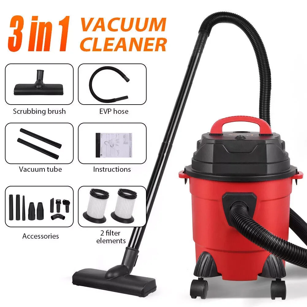 1200W Vacuum Cleaner Wet And Dry Bagless 15L Cyder 18000Pa Powerful Cleaning