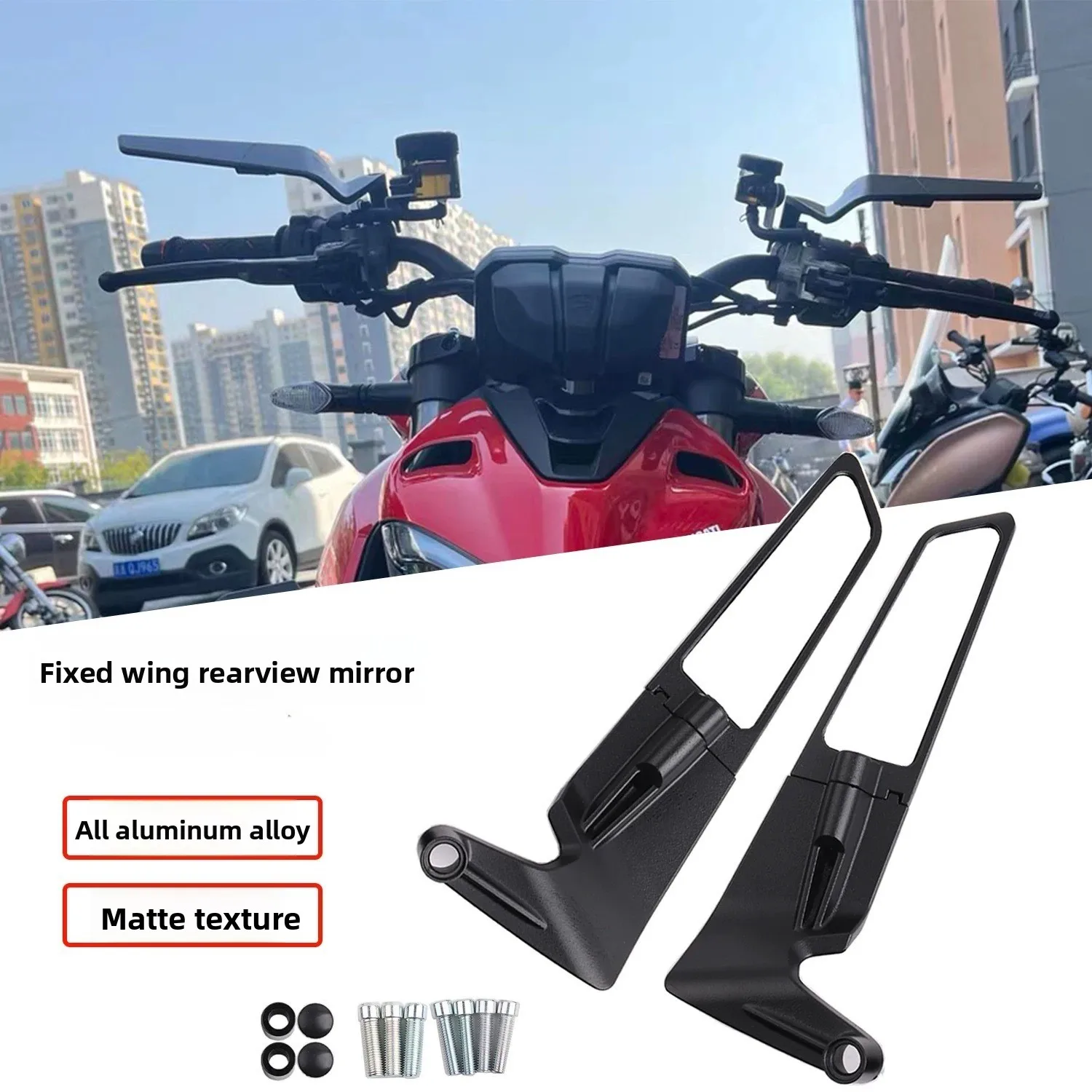 

For YAMAHA FJ-09 / MT-09 Tracer / FJ-09GT / FJ-09SR Motorcycle Mirrors Stealth Winglets Mirror Kits To Rotate Adjustable Mirrors