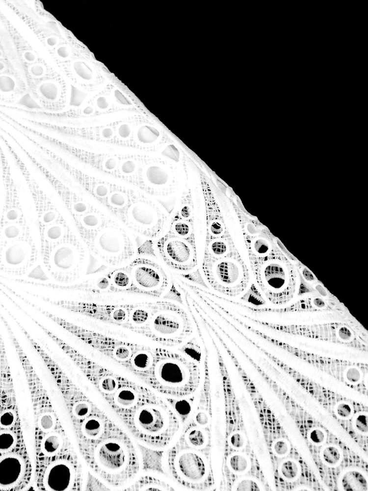 White Lace Dresses for Women High Neck Long Flare Sleeve Empire Evening Party Gowns Wedding Guest Cokctial Outfits Autumn 2023