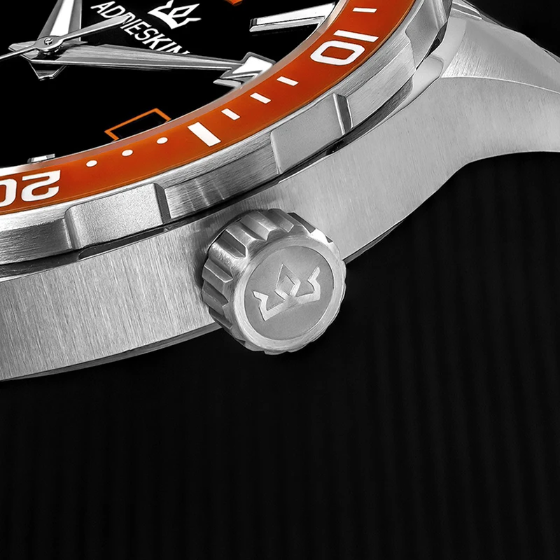 AddiesKin K009Automatic Watch Miyota 9015 11.5mm Case Raised Arabic Number Dial Ceramic Bezel BGW9 Luminous Sapphire Crystal