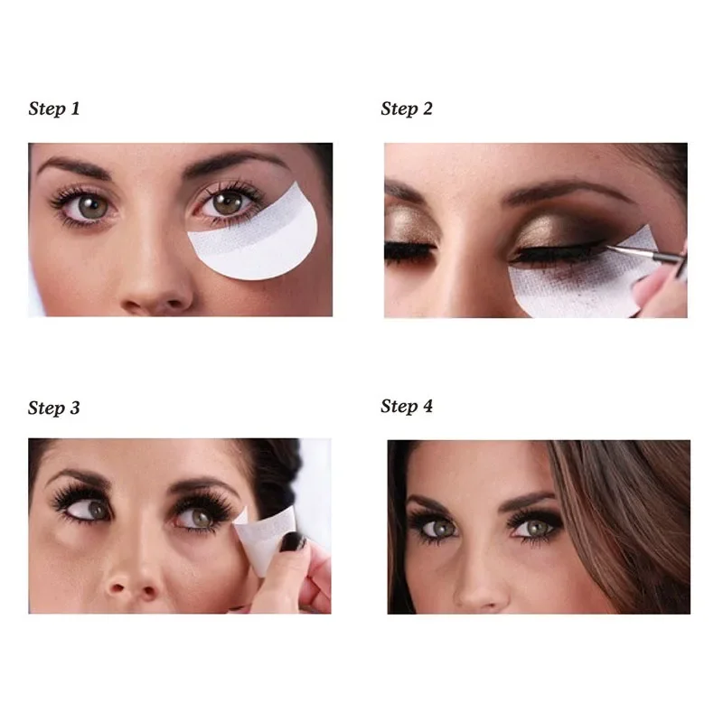 20/30/50 stücke Augen Make-Up Schablonen Einweg Lidschatten Aufkleber Eyeliner Schild Grafted Wimpern Isolieren Wimpern Entfernung Patches