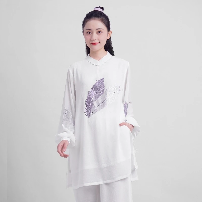

Women's Elegant Taichi Kung Fu Uniform Fluid Drape Breathable & Comfortable Traditional Chinese Martial Arts Suit