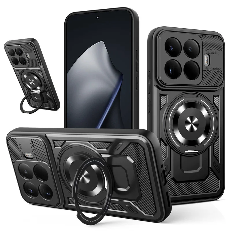 Robuste Panzerhülle für Xiaomi 17T 15T Pro Mi 17 15 5G Schutzhülle mit Ringständerhalter Fundas Coque Capa