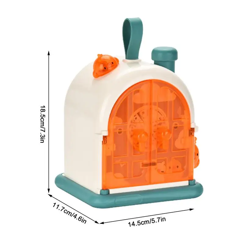 آلة فقاعة لحفلات الأطفال ترقية شكل المنزل منفاخ فقاعات 20 فتحة صانع جو الحفلات الخارجية مع الضوء والصوت