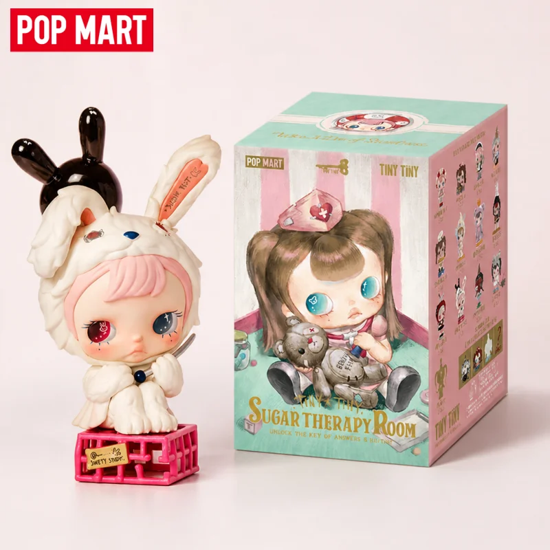 POP MART TinyTiny Sugar Therapy Room Series Caja Sorpresa, Figura Coleccionable de Diseño Creativo, Juguete, Regalo de Cumpleaños