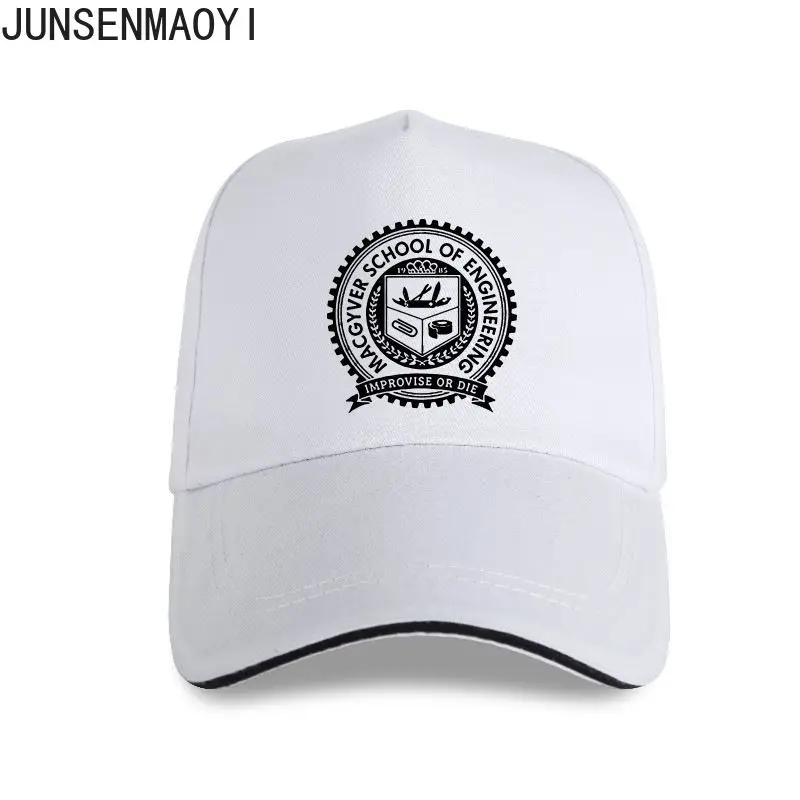 New Macgyver School Gadgets Engineering Funny 80s ActionTV Show White Baseball cap Cotton Snapback Trucker Caps Sun-Hats