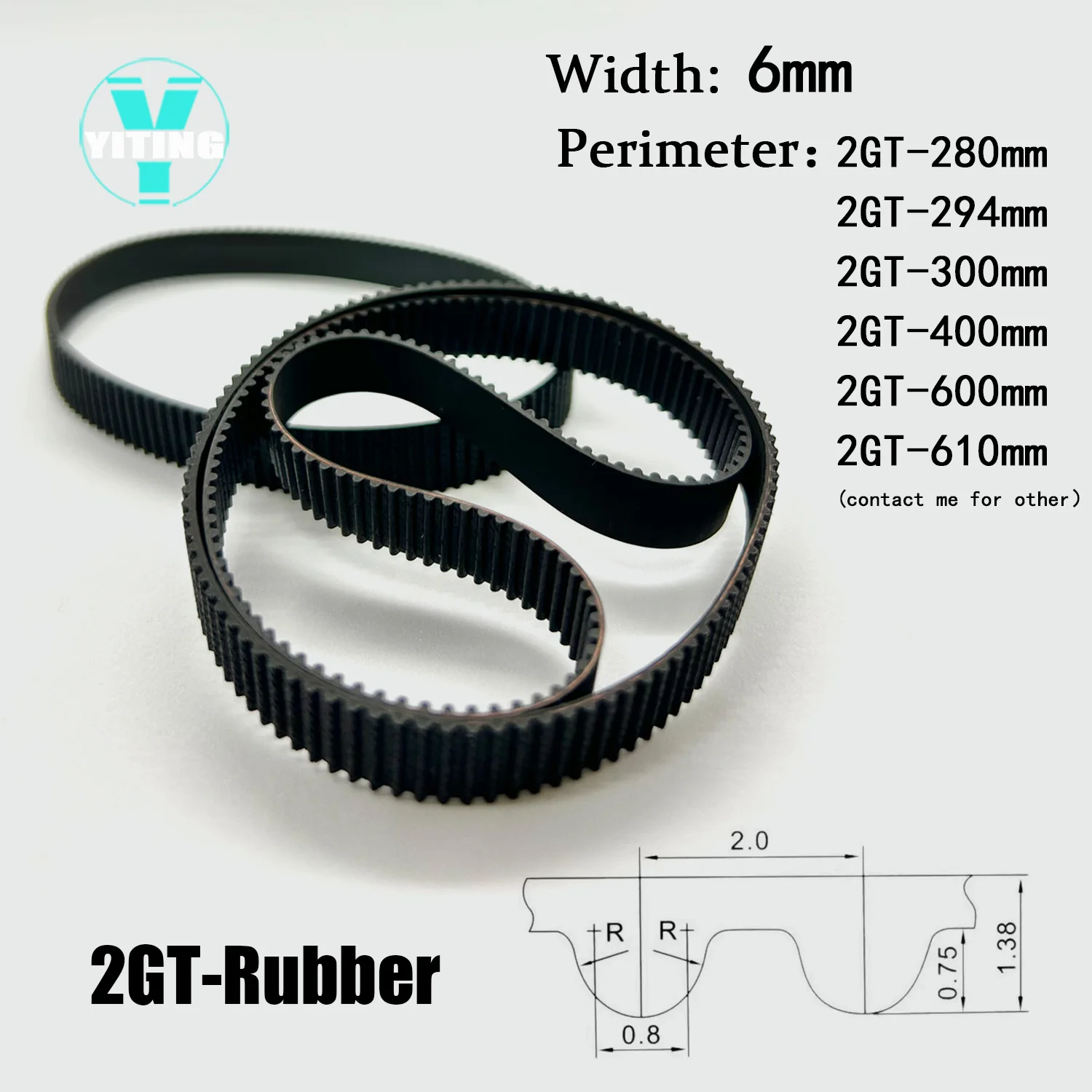 Imagem -04 - Jogo da Polia da Correia Dentada Kit da Polia Síncrona 2gt 2m 120t Gt2 20 Dentes 120t Largura mm Furo 325 mm Roda da Corda