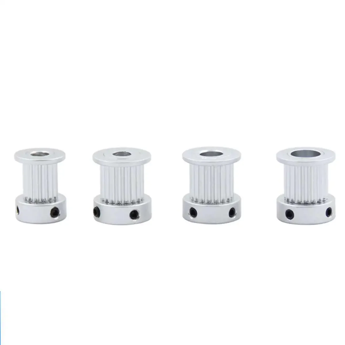 5PCS Aluminum GT2 Timing Pulley 16T 20T Bore 5/6.35/8mm 2GT Synchronous Pulley Fit Belt Width 10mm For 3D Printer Machine CNC