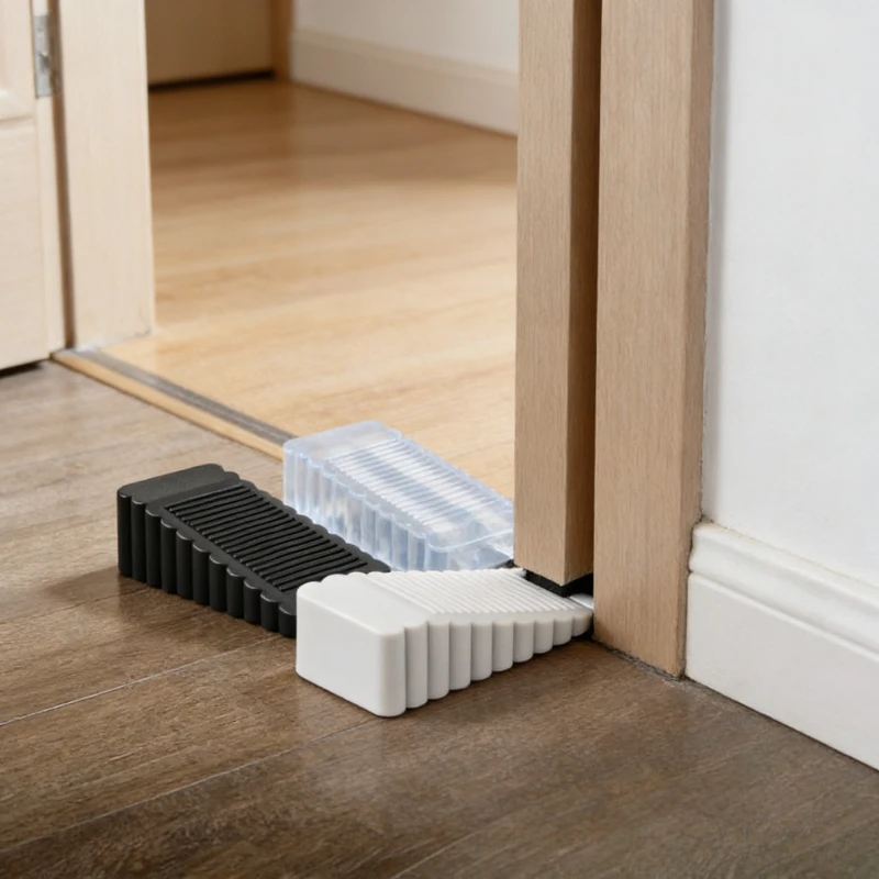 

1 шт., дверной блокатор, клин, защита от столкновений, верхняя ветрозащитная присоска, фиксированная вилка, держатель для карт, ограничитель для комнаты